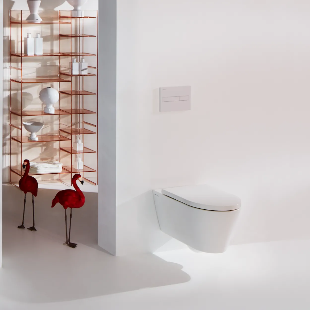Laufen kartell rimless veggskål hvit