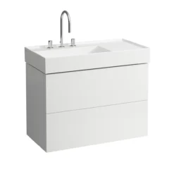 Laufen kartell servantskap 90 cm f/høyrestilt hylle hvit matt