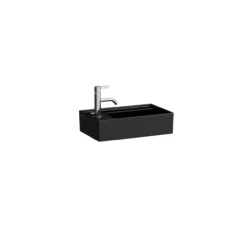 Laufen kartell servant 46x28 cm venstre u/overløp matt sort