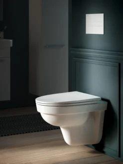 Laufen kompas toalettsete med soft-close og quick release, hvit