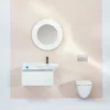 Laufen lis trykkplate aw106 krom/børstet stål