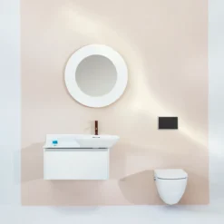 Laufen lis trykkplate aw106 matt sort/børstet stål