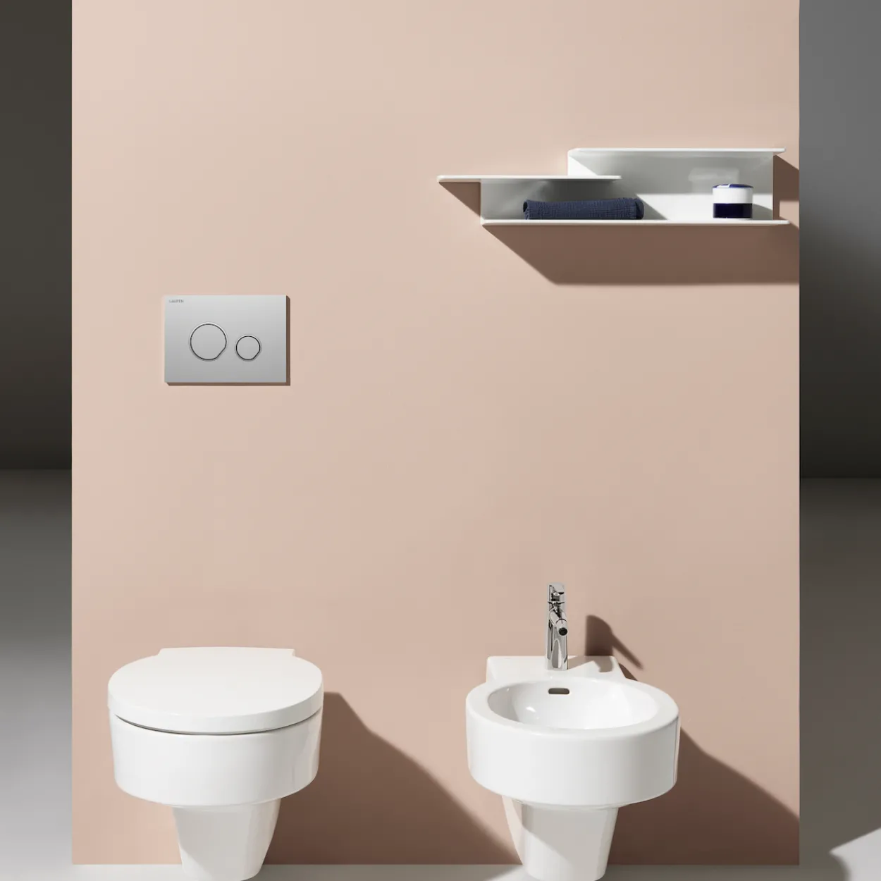 Laufen lis trykkplate aw105 matt krom