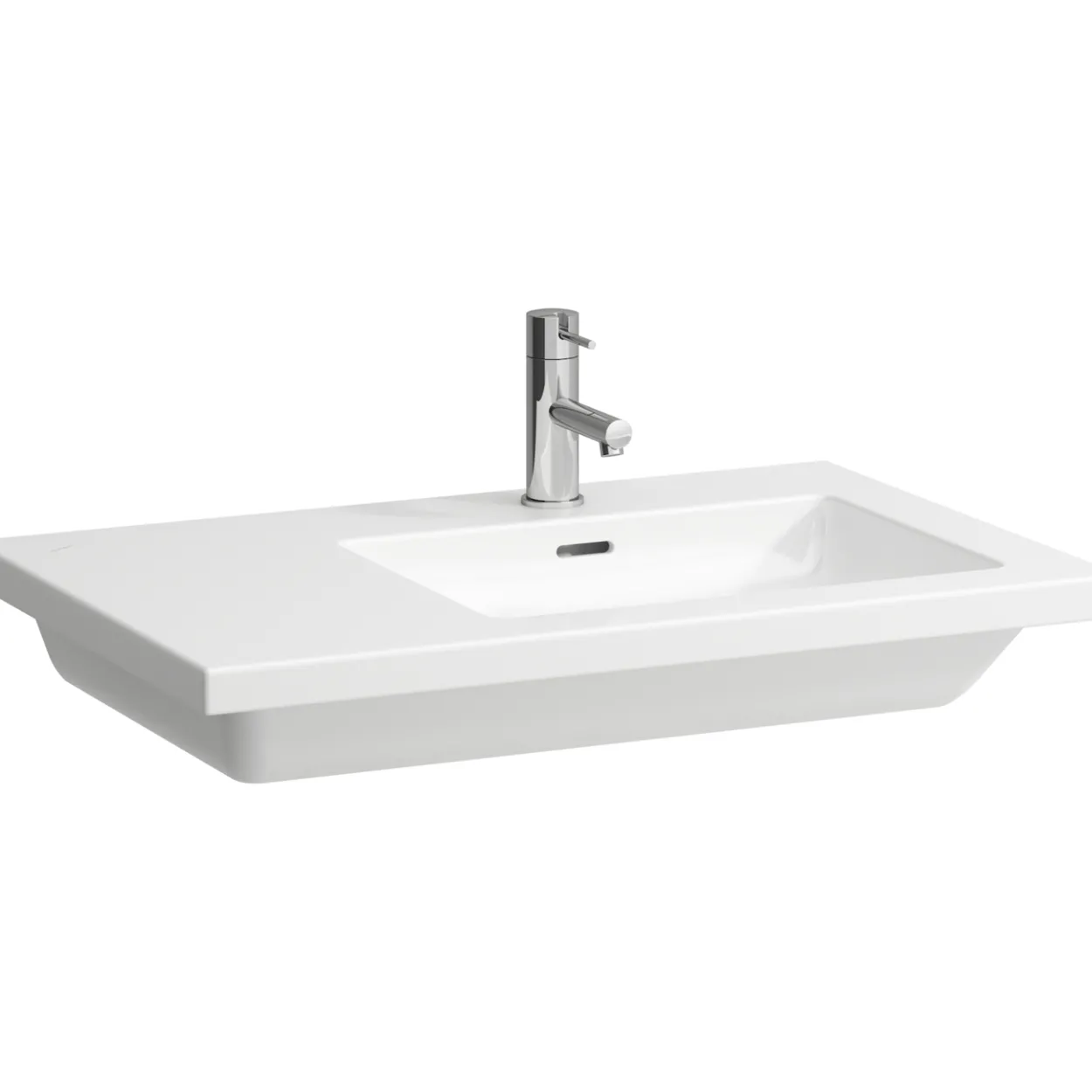 Laufen living heldekkende servant 75 cm m/overløp - venstre