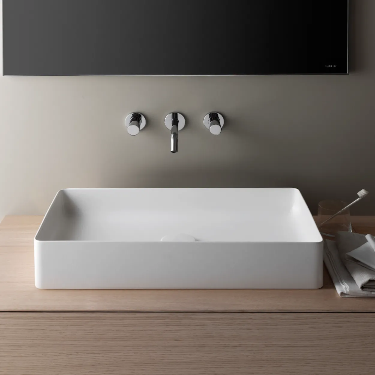 Laufen living square saphirkeramik bolleservant 60x34 cm, hvit