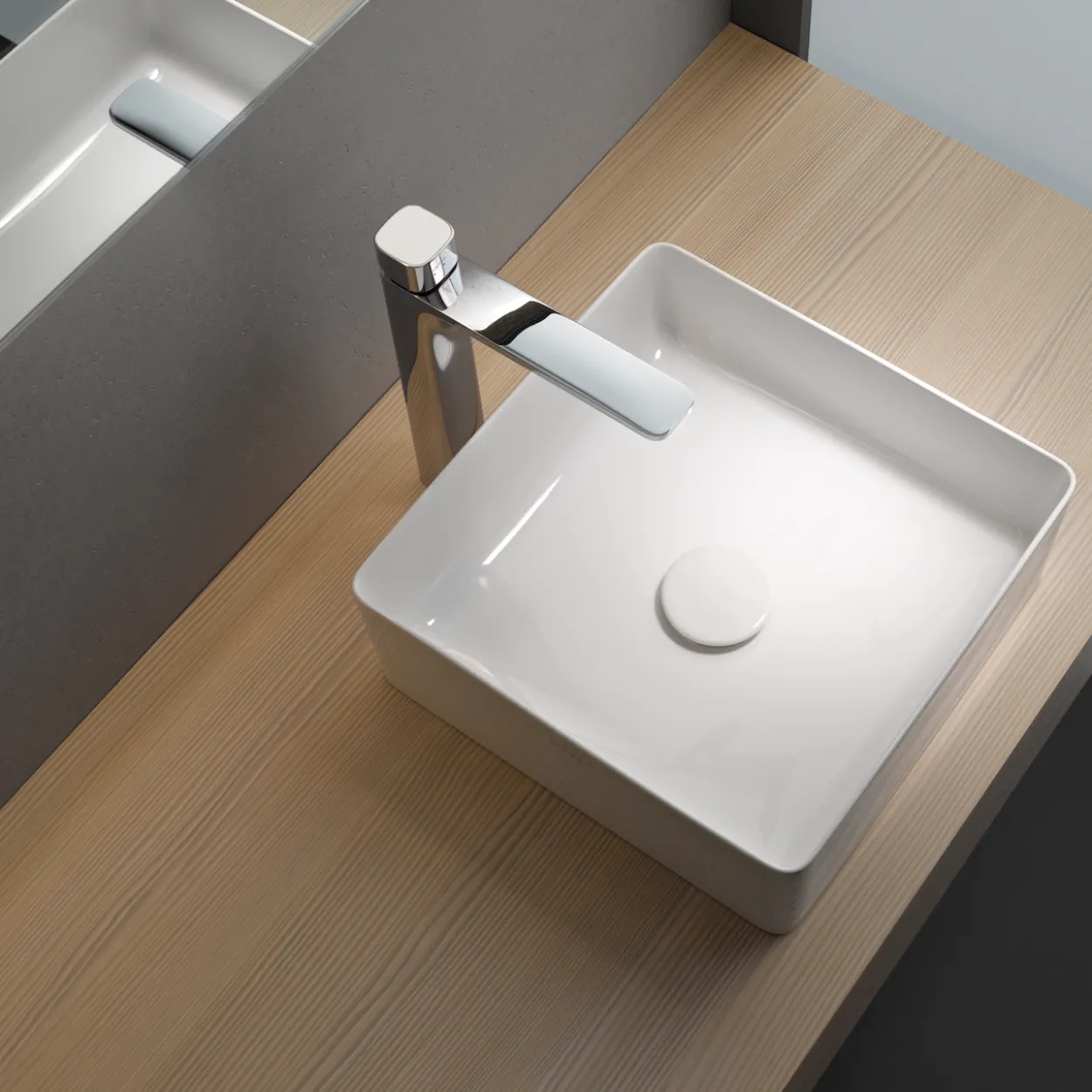 Laufen living square saphirkeramik bolleservant 36x36 cm, hvit