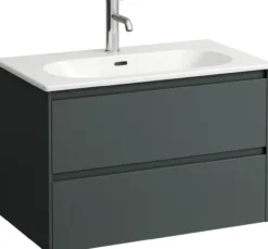 Laufen lua møbelsett 80 cm 2 skuffer trafikkgrå