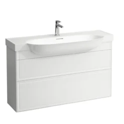 Laufen new classic servantskap 120 cm 2 skuffer hvit høyglans
