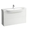 Laufen new classic servantskap 120 cm 2 skuffer hvit matt
