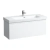 Laufen pro n servantskap 97 cm 1 skuff & plassbesparende vannlås hvit høyglans
