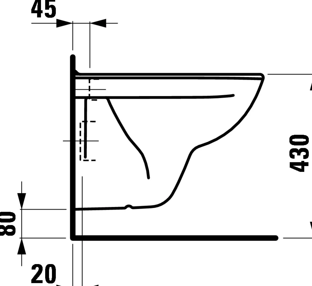Laufen pro-n veggskål 50