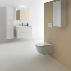 Laufen pro slim toalettsete med soft-close og quick release, hvit