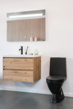 Laufen rigo toalett m/skjult s-lås matt sort