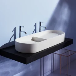 Laufen sonar saphirkeramik bolleservant dobbel 100 cm u/overløp
