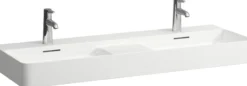 Laufen val dobbel servant 120x42 cm u/armaturhull hvit
