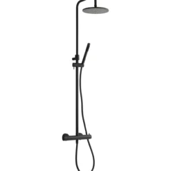 Lavabo argo komplet dusjsett matt sort