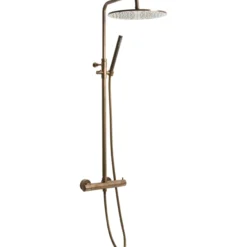 Lavabo argo komplet dusjsett brunt massiv messing