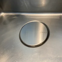 Lavabo design cover t/stål kjøkkenvask m/ logo rustfritt stål