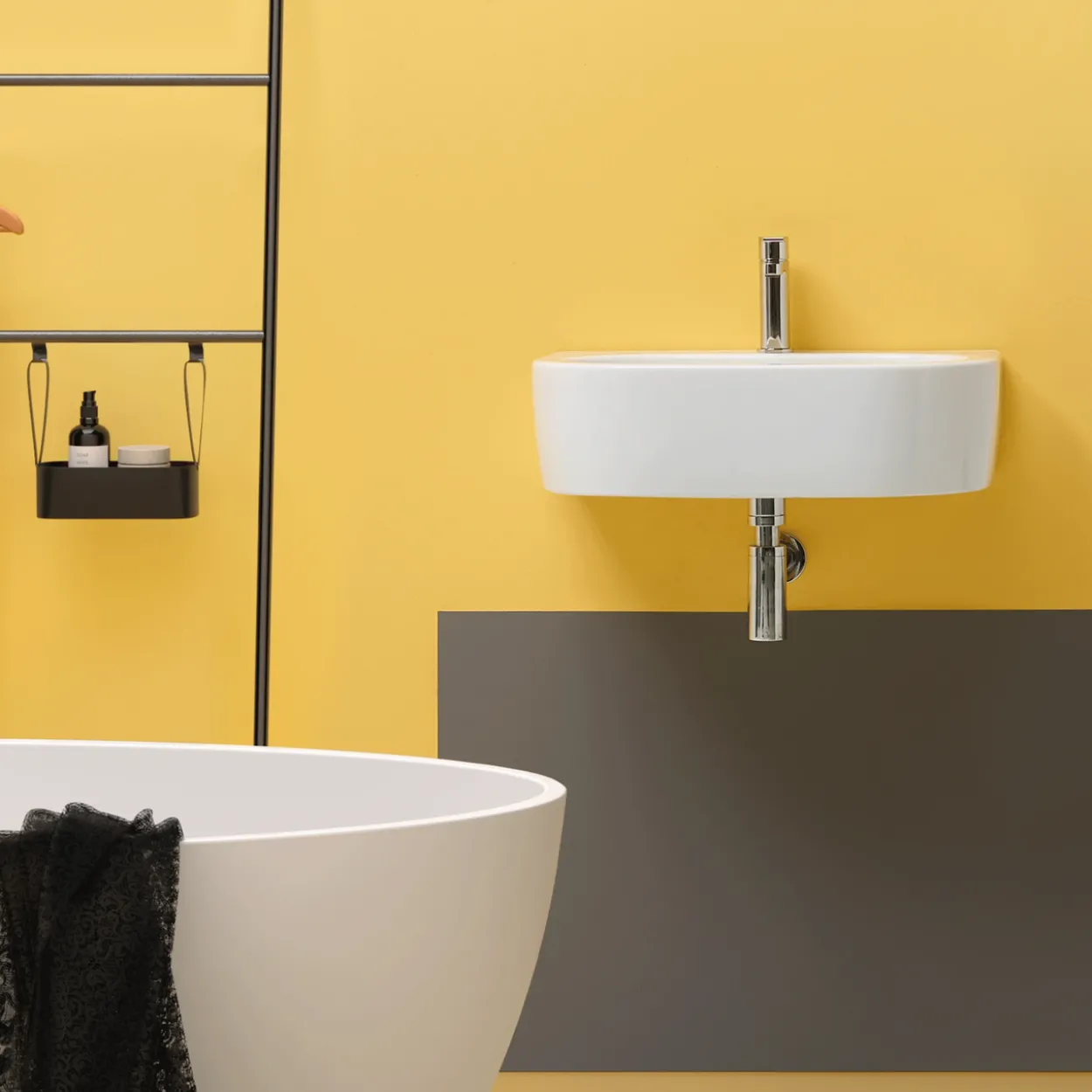 Lavabo flo 60 porselen servant hvit