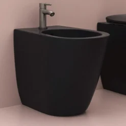 Lavabo glomp btw bidét matt sort