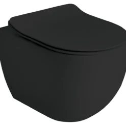 Lavabo glomp mini rimless vegghengt toalett matt sort