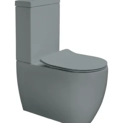 Lavabo glomp rimless gulvstående toalett matt grå