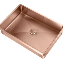 Lavabo high servant m/bunnventil pvd kobber