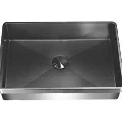 Lavabo high servant m/bunnventil pvd shadow