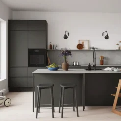 Lavabo jupiter 50 kompositt kjøkkenvask sort m/sort bunnventil