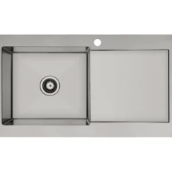 Lavabo kubus 90 l soft kjøkkenvask rustfritt stål