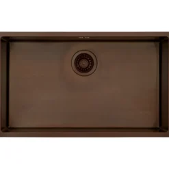 Lavabo kubus 700 soft kjøkkenvask brunt massiv messing