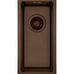 Lavabo kubus 180 soft kjøkkenvask brunt massiv messing