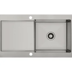 Lavabo kubus 90 soft vendbar kjøkkenvask rustfritt stål
