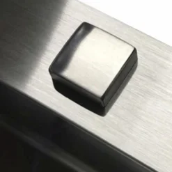 Lavabo kubus 90 soft vendbar kjøkkenvask rustfritt stål