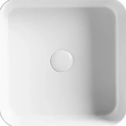 Lavabo mate slim 40x40 porselen servant hvit