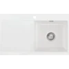 Lavabo mera 90 keramikk kjøkkenvask hvit m/krom bunnventil