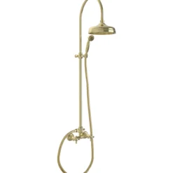 Lavabo retro komplett to-greps dusjsett massiv messing