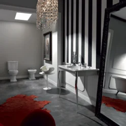 Lavabo retro monoblocco toalett m/s-lås hvit
