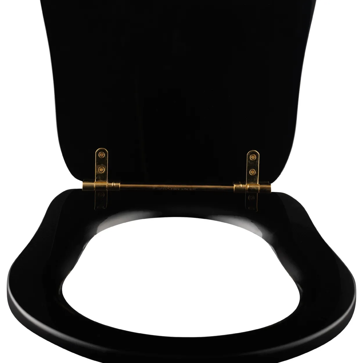 Lavabo retro toalettsete blank sort m/messing beslag