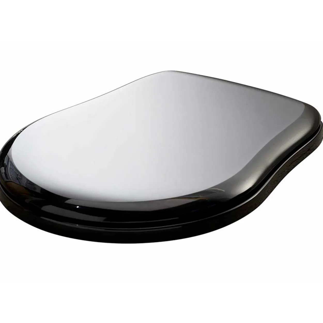 Lavabo retro toalettsete blank sort m/messing beslag