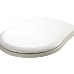 Lavabo retro toalettsete hvit m/messing beslag