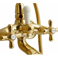 Lavabo retro to-greps badekararmatur massiv messing