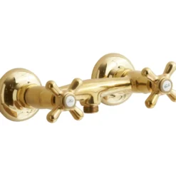 Lavabo retro to-greps dusjbatteri massiv messing