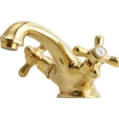 Lavabo retro to-greps servantarmatur m/oppløft massiv messing