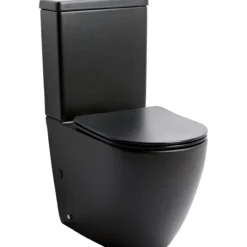 Lavabo studio gulvstående toalett m/slim toalettsete matt sort