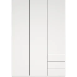 Lind base garderobeskap hvit 117x50x176