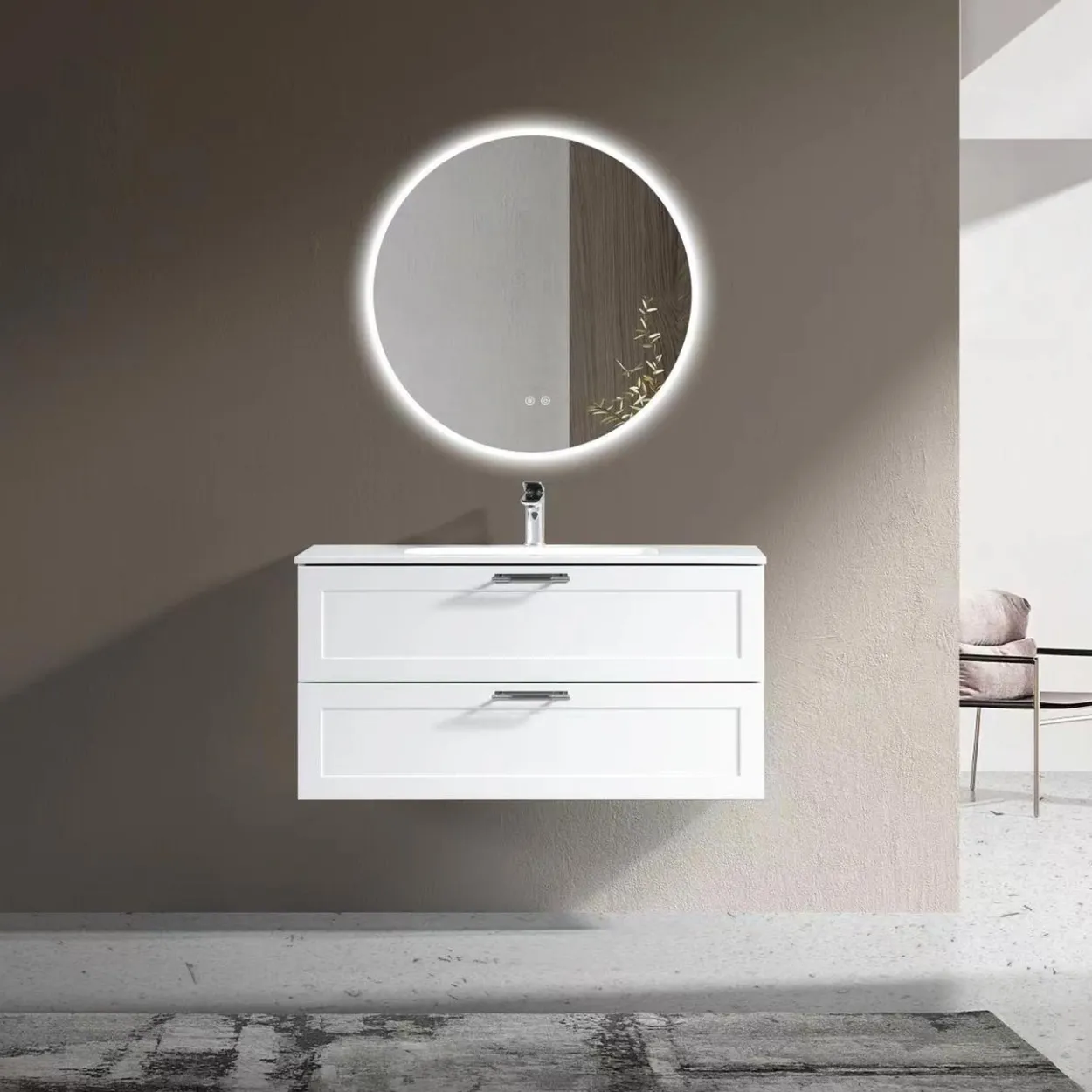 Lind comfort 100 baderomsmøbel hvit