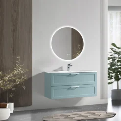 Lind comfort 120 baderomsmøbel light blue