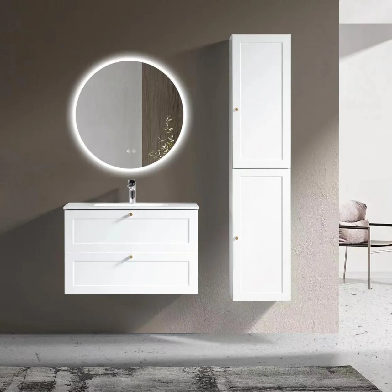 Lind comfort servantskap 80 hvit