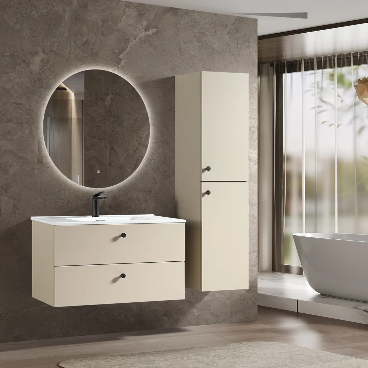 Lind crema 100 servantskap beige